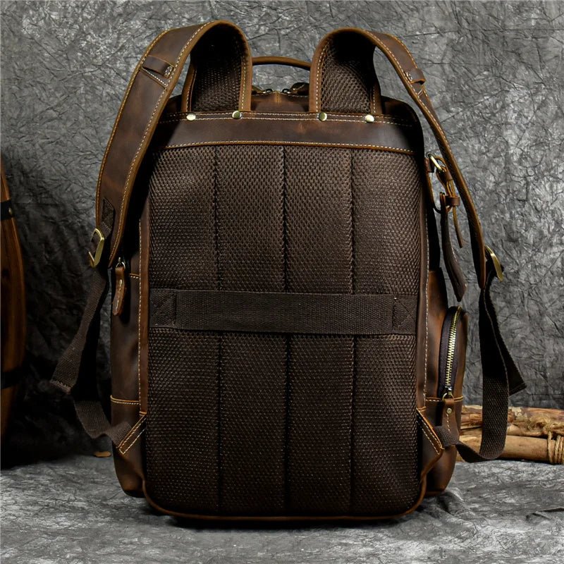 Newsbirds Retro Luxury Leather Backpack - The 2026 Executive Daypack - GiftWave.co