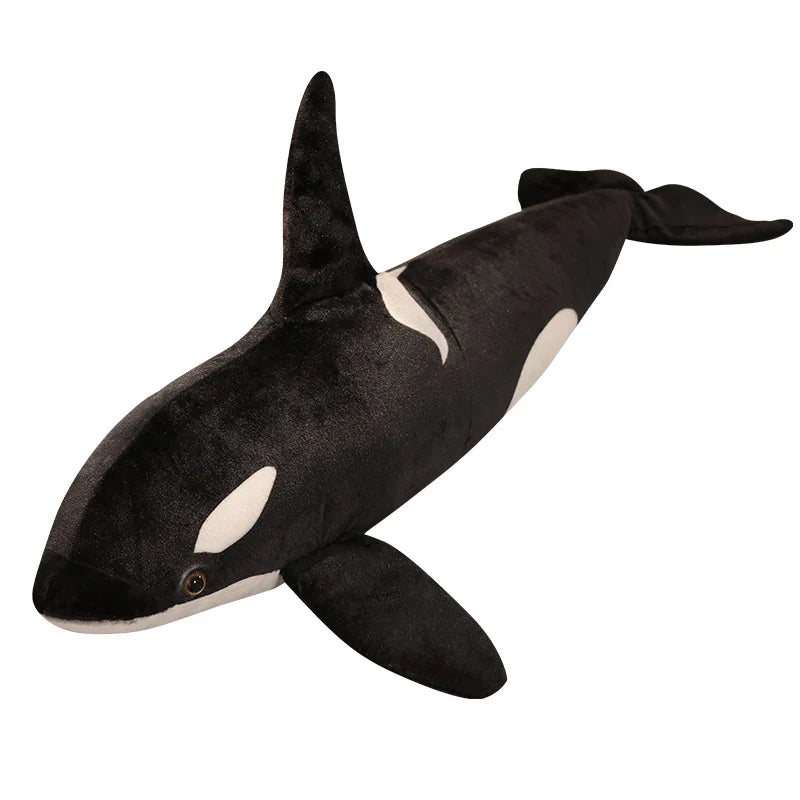 Lifelike Orcinus Orca Black Whale Plush Toy