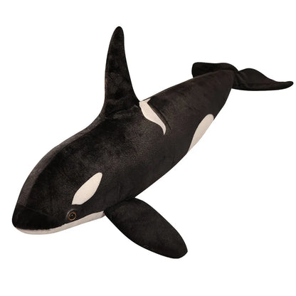 Lifelike Orcinus Orca Black Whale Plush Toy