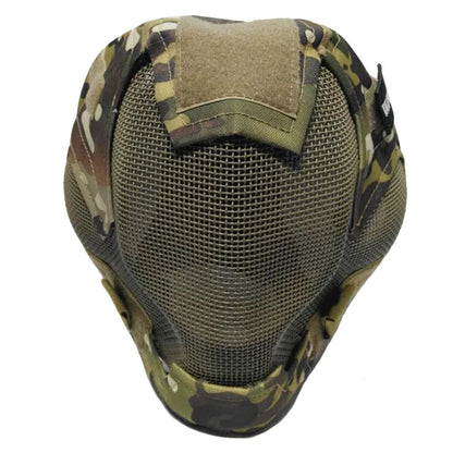 Airsoft War Game Steel Mesh V6 Protective Paintball Full Face Mask