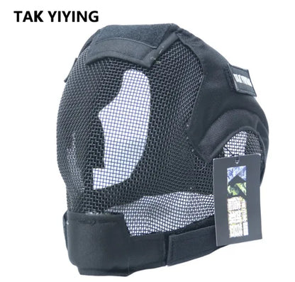 Airsoft War Game Steel Mesh V6 Protective Paintball Full Face Mask
