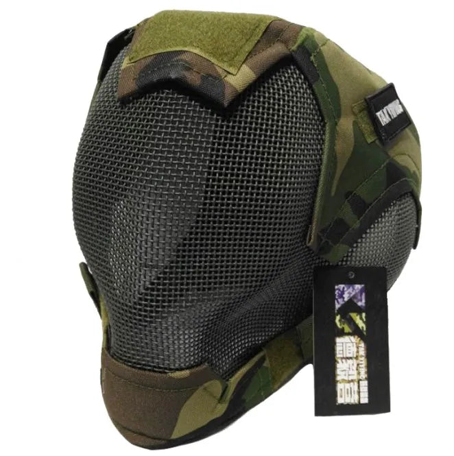 Airsoft War Game Steel Mesh V6 Protective Paintball Full Face Mask