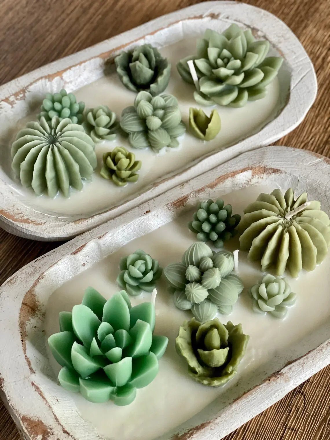 Arizona Dream Scented Cactus Garden Candle in Wooden Bowl — View 23