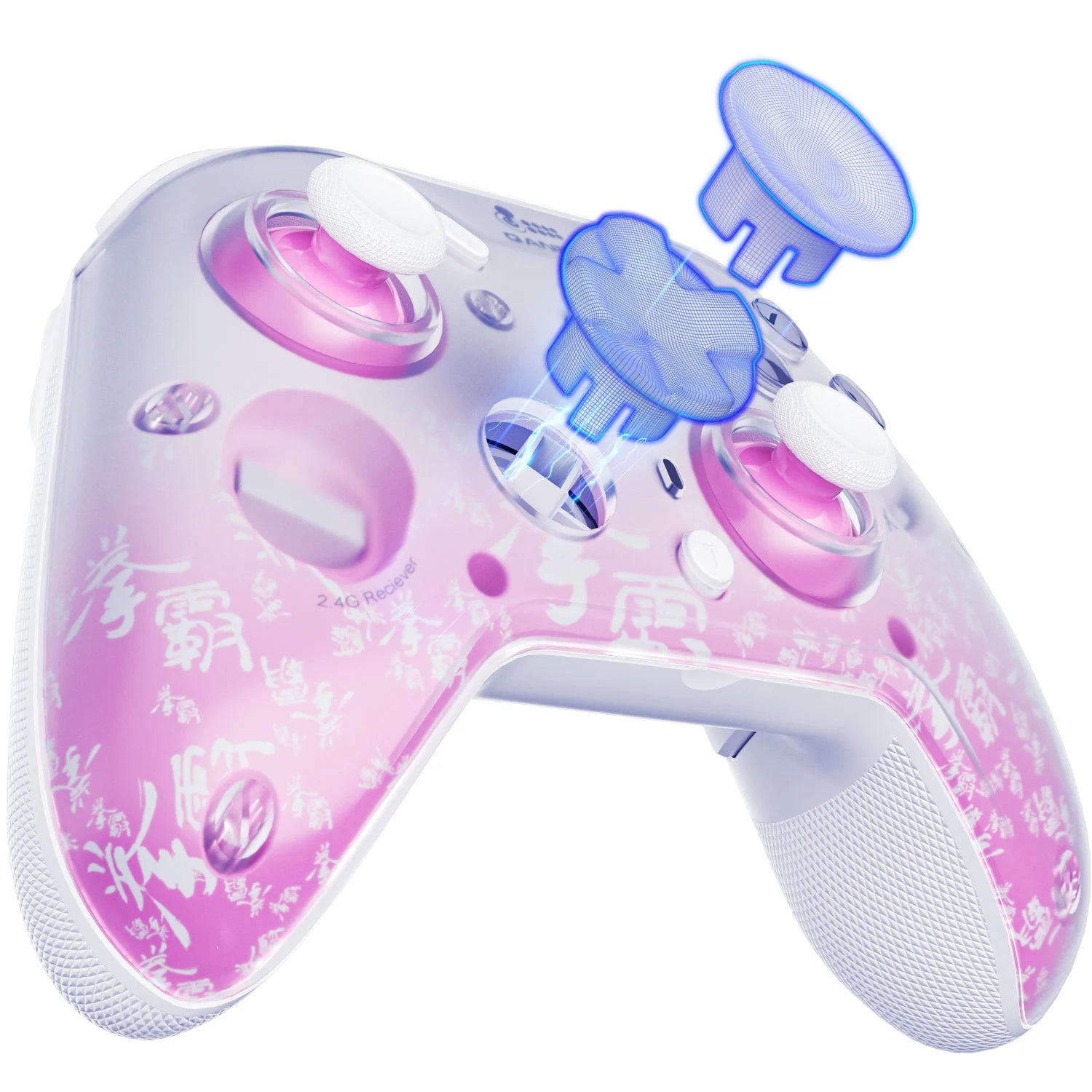 QANBA Phantom Wireless Gaming Controller Tri - Mode 2.4G/Bluetooth/Wired with PC Flight Stick, RGB & Back Buttons for PC/Android/iOS/TV - GiftWave.co