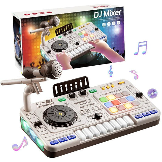 Kids Simulation DJ Mixer Controller | Multifunctional Musical Learning Toy — Gift Idea