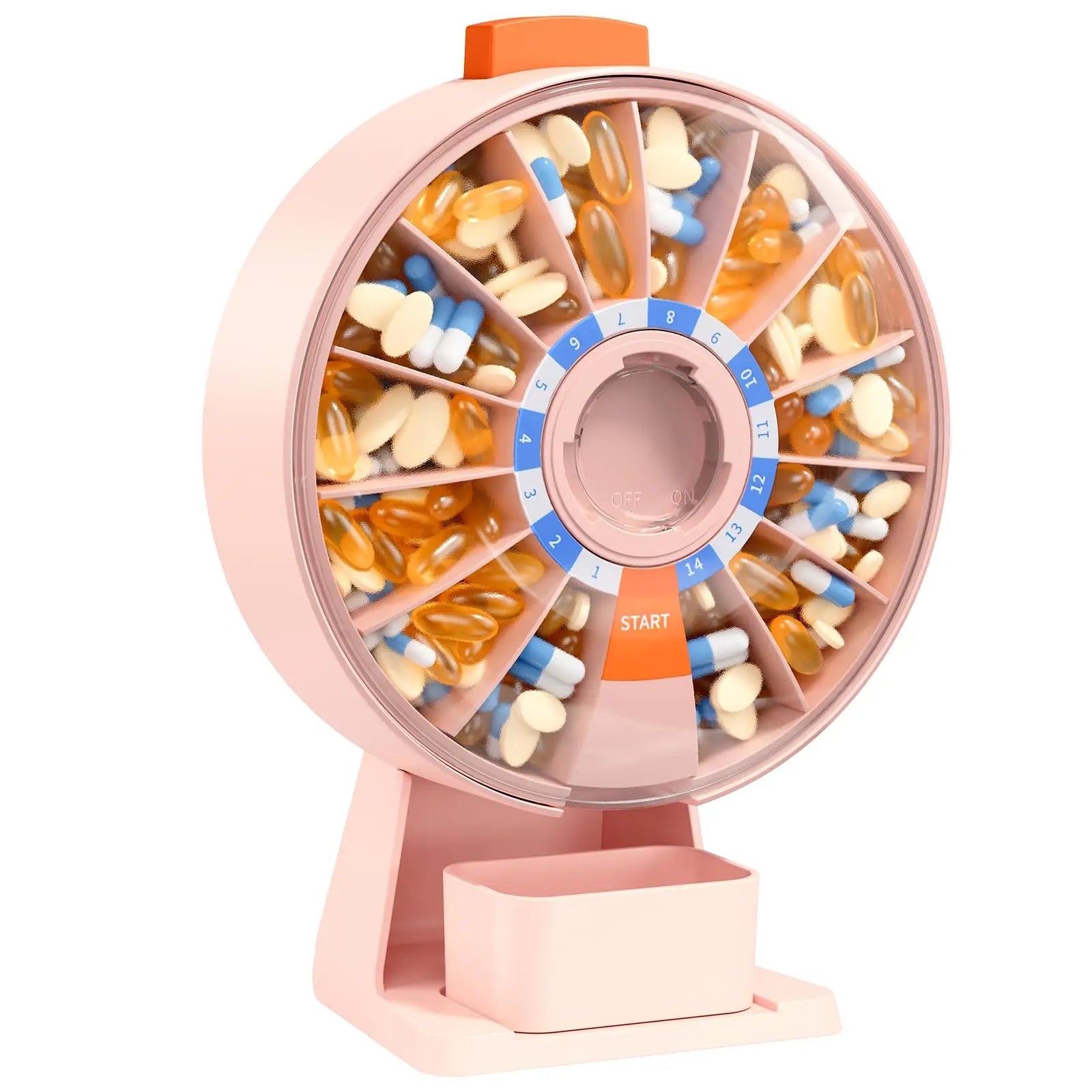 14-Day Smart Pill Organizer – Wall-Mounted & Tabletop Medicine Dispenser... — Gift Idea