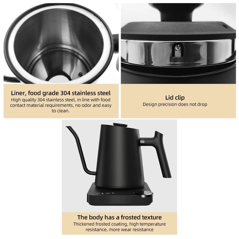Gooseneck Electric Temperature Control Stainless Steel Kettle 0.9L — View 4