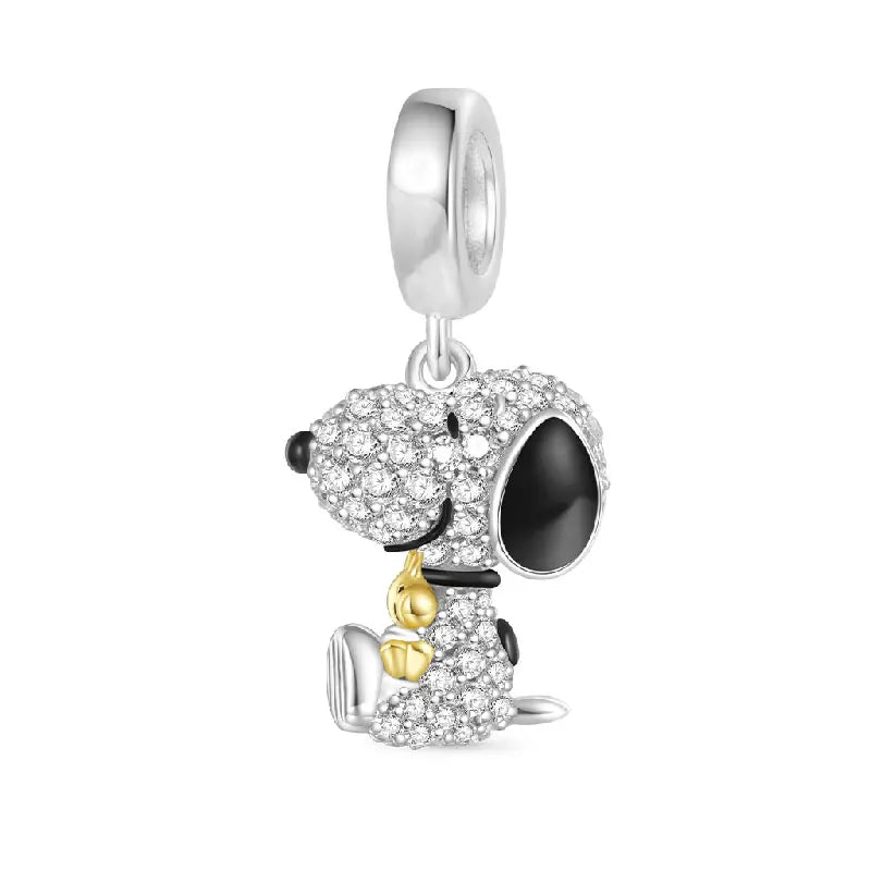 Miniso x Peanuts™ 925 Sterling Silver Snoopy Charm | Popcorn & Watermelon Edition