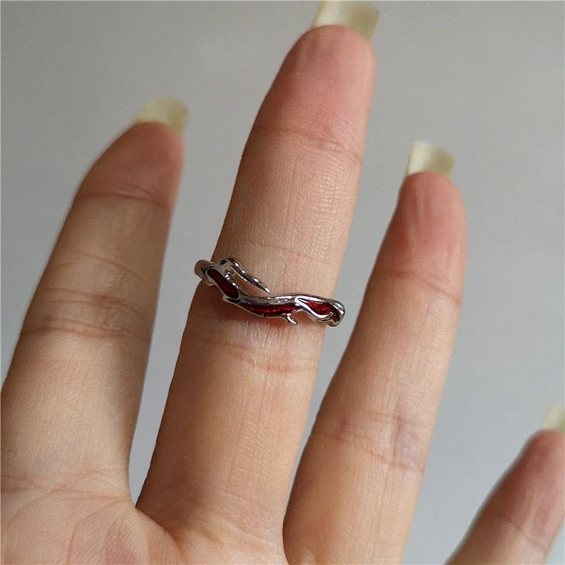 DarkAesthetic™ Gothic Cross Ring | Punk Irregular Y2K Grunge Jewelry