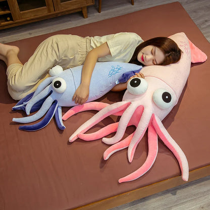 Big Eyes Plush Squid Toy
