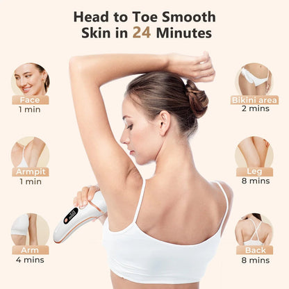 IPL Epilator 999000 Flashes Laser Hair Removal Painless Ice Cooling Men ... — View 3