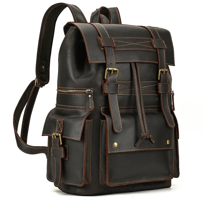 Newsbirds Retro Luxury Leather Backpack - The 2026 Executive Daypack - GiftWave.co