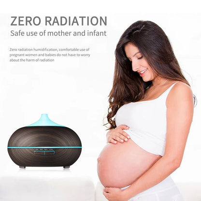 Essential Oil Diffuser 550ml Ultrasonic Aromatherapy Humidifier 4 Timer ... — View 6