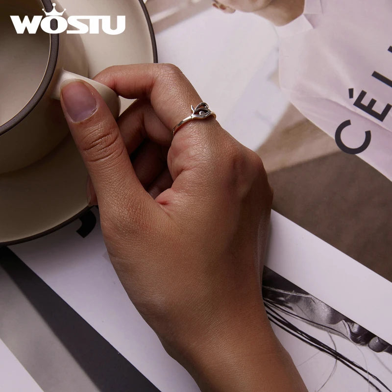 Eye of Horus Protection Ring | 925 Sterling Silver Lucky Hollow Open Ring