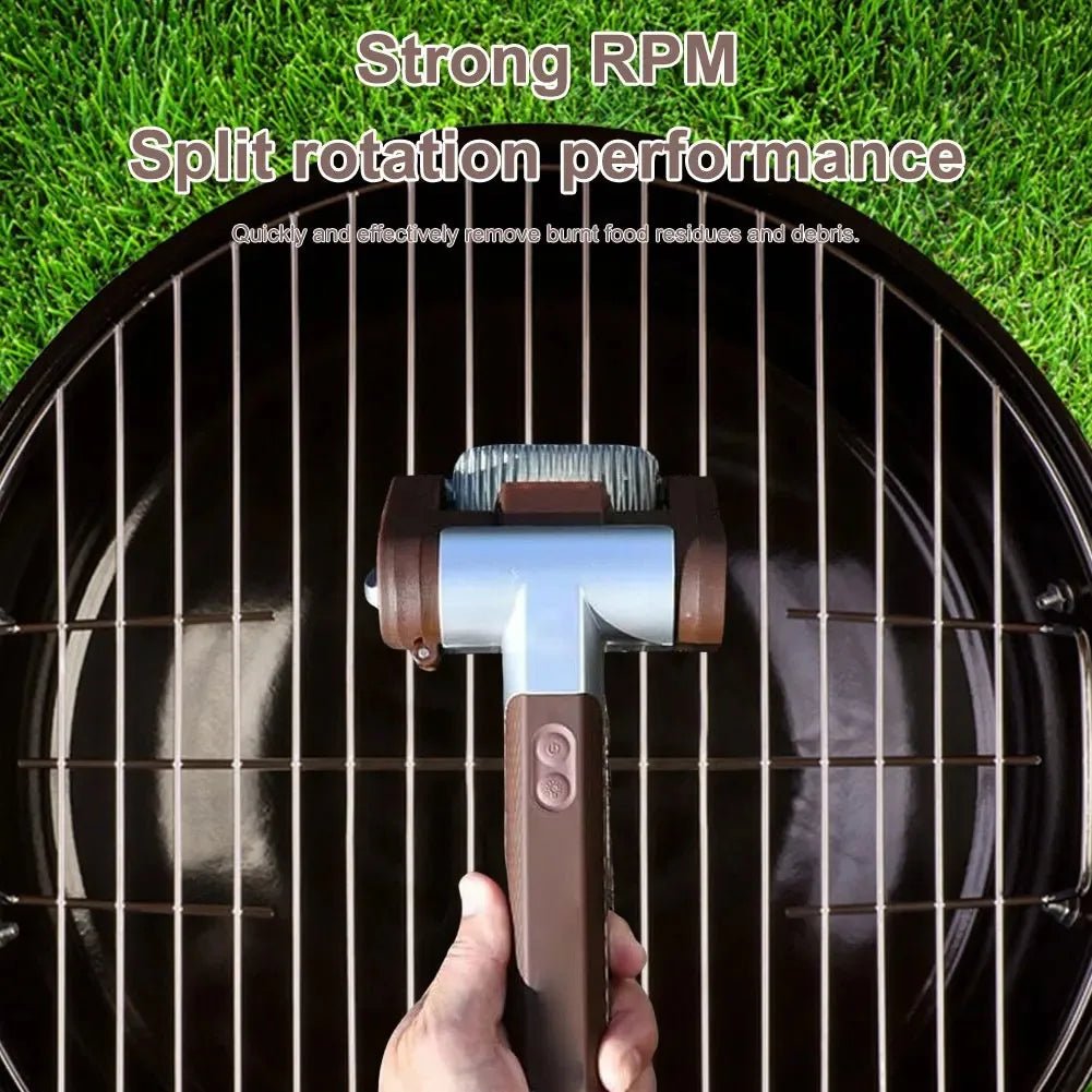 Bristle-Free Electric Roller Grill Cleaner Rechargeable Cordless Safe BB... — View 4