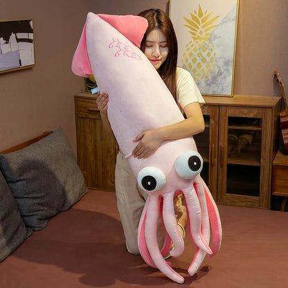 Big Eyes Plush Squid Toy