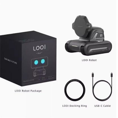LOOi Smart Desktop Robot – AI Mobile Assistant with Face Recognition & Wireless Charging