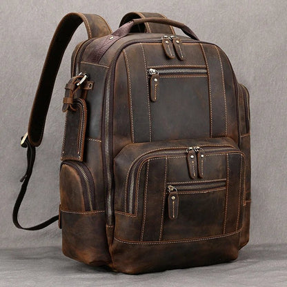 Newsbirds Retro Luxury Leather Backpack - The 2026 Executive Daypack - GiftWave.co