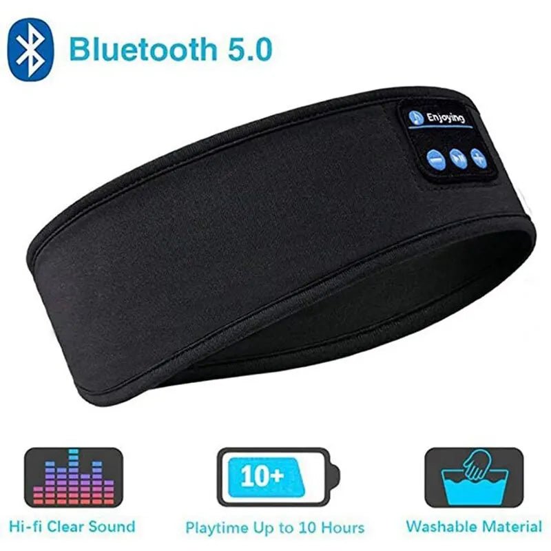 Bluetooth Sleep Headband Wireless Sports Earphones Eye Mask with Built-i... — View 7