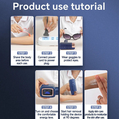 MLAY T14 IPL Hair Removal Device 0.5s Flash Replaceable Lamp Ice Cooling Permanent Epilator Men Women - GiftWave.co