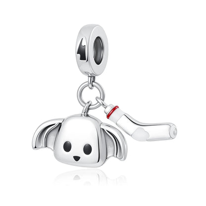 Miniso x Peanuts™ 925 Sterling Silver Snoopy Charm | Popcorn & Watermelon Edition