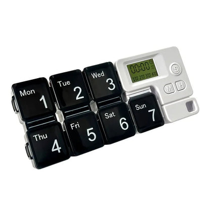 7-Day Smart Pill Box – Bluetooth Medication Organizer, LED Reminder Alar... — View 11