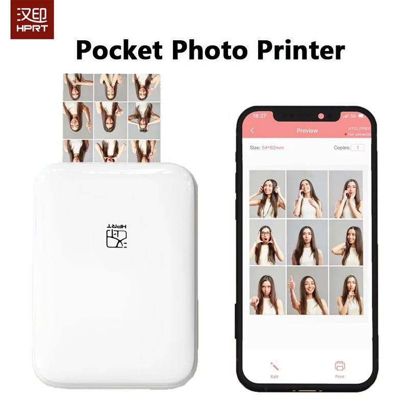 Portable Color Photo Printer Bluetooth Mini Mobile Pocket Printer 2x3 In... — Gift Idea