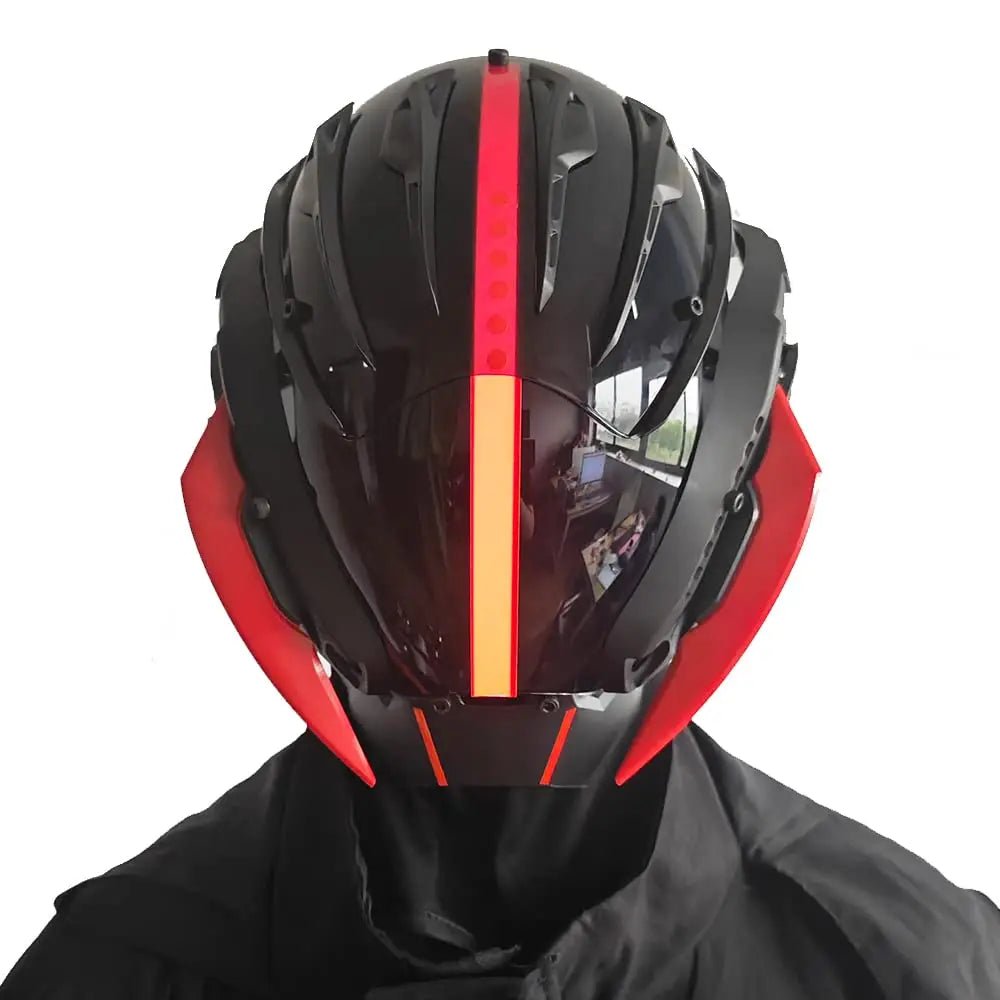 CyberPunk Mask for Men: Cosplay Samurai Mask for Halloween & Music Festi... — View 6