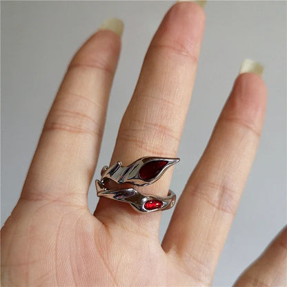 DarkAesthetic™ Gothic Cross Ring | Punk Irregular Y2K Grunge Jewelry