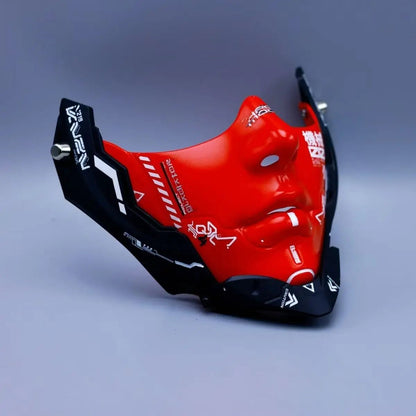 Cyberpunk Half Face Mechanical Mask – Red | Cosplay & Halloween Costume ... — View 4