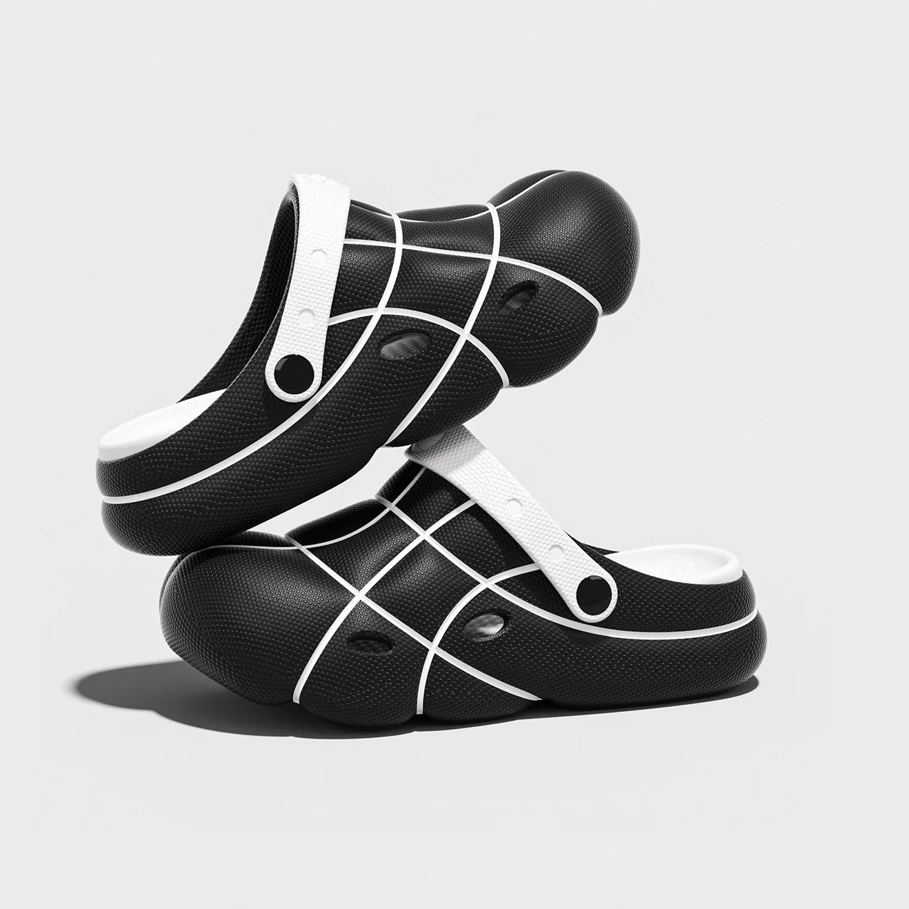 Basketball Design Men's Slides EVA Thick Sole Platform Slippers Sports B... — View 9