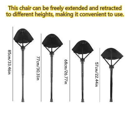 Portable Compact Folding Camping Chair – Ultralight Telescoping Seat Stick with Carry Bag 300 Lb Cap - GiftWave.co
