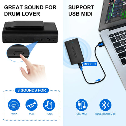 AeroBand BeatMaster AeroDrum 2.0 PLUS - Best Wireless Air Drum System for Musicians