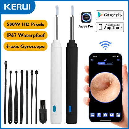 5MP HD Visual Ear Scope with LED Light – Digital Ear Inspection Camera — View 3