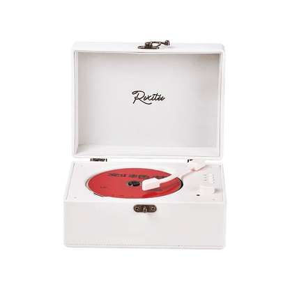 Vintage Leather CD Player Two - Way Bluetooth 5.0 6 - in - 1 USB Lossless Rechargeable Retro Suitcase Gift - GiftWave.co