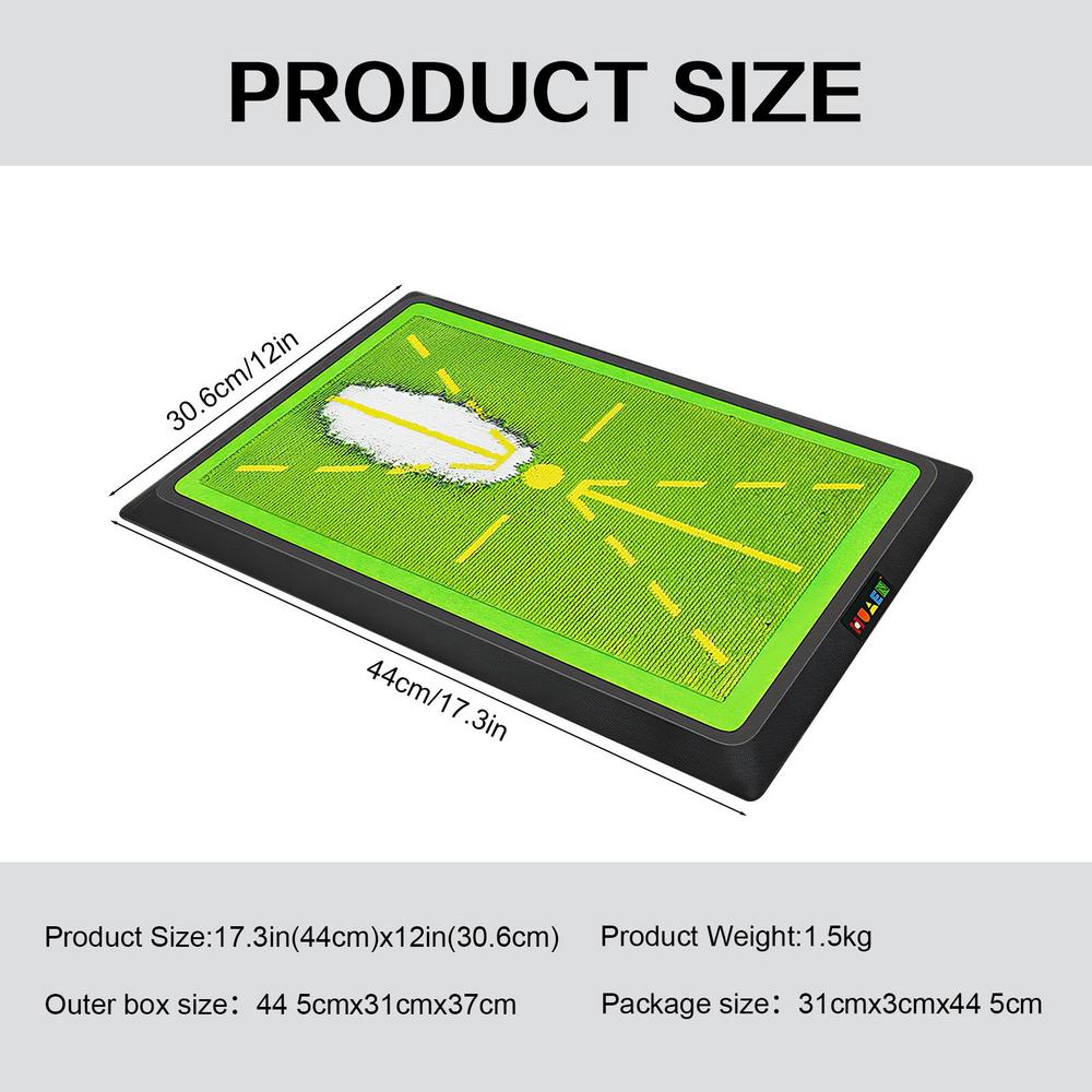 Golf Swing Tracker Mat – Swing Path Detection Practice Mat Indoor Outdoo... — View 4