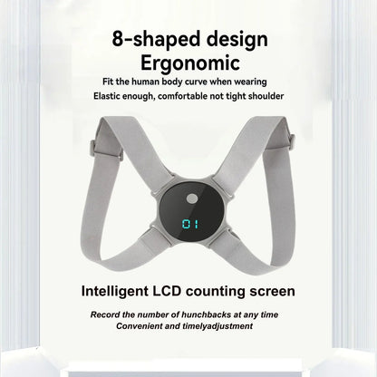 Smart Posture Corrector - Rechargeable Vibration Reminder for Hunchback - Adjustable Angle Training Belt - GiftWave.co