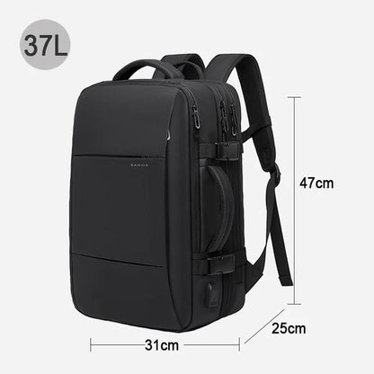 BANGE Travel Backpack Men Business Expandable Large Capacity Laptop Wate... — View 15