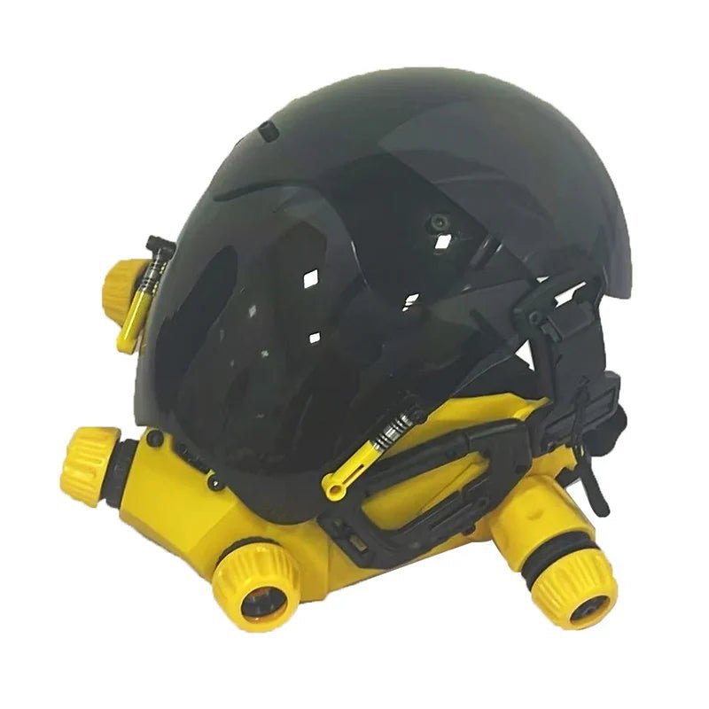 Cyberpunk Mask: Robocop-Style Futuristic Standard Model for Cosplay & Pa... — View 2
