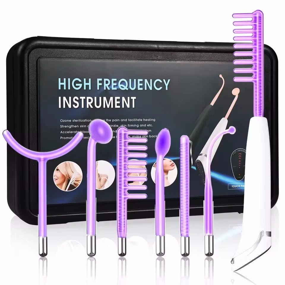 6-in-1 Facial Glow Wand – Touch Panel Argon & Neon Fusion Beauty Device — Gift Idea