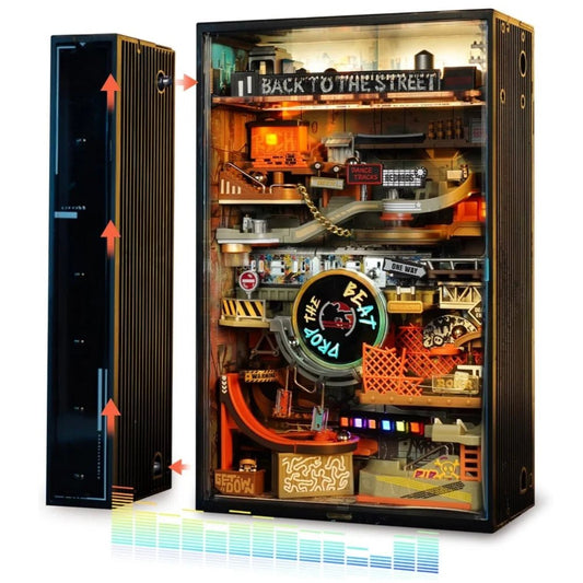Robotime ROKR Marble Run Model Kit MR03S Hip-Hop Street Gaming Desk Deco... — Gift Idea