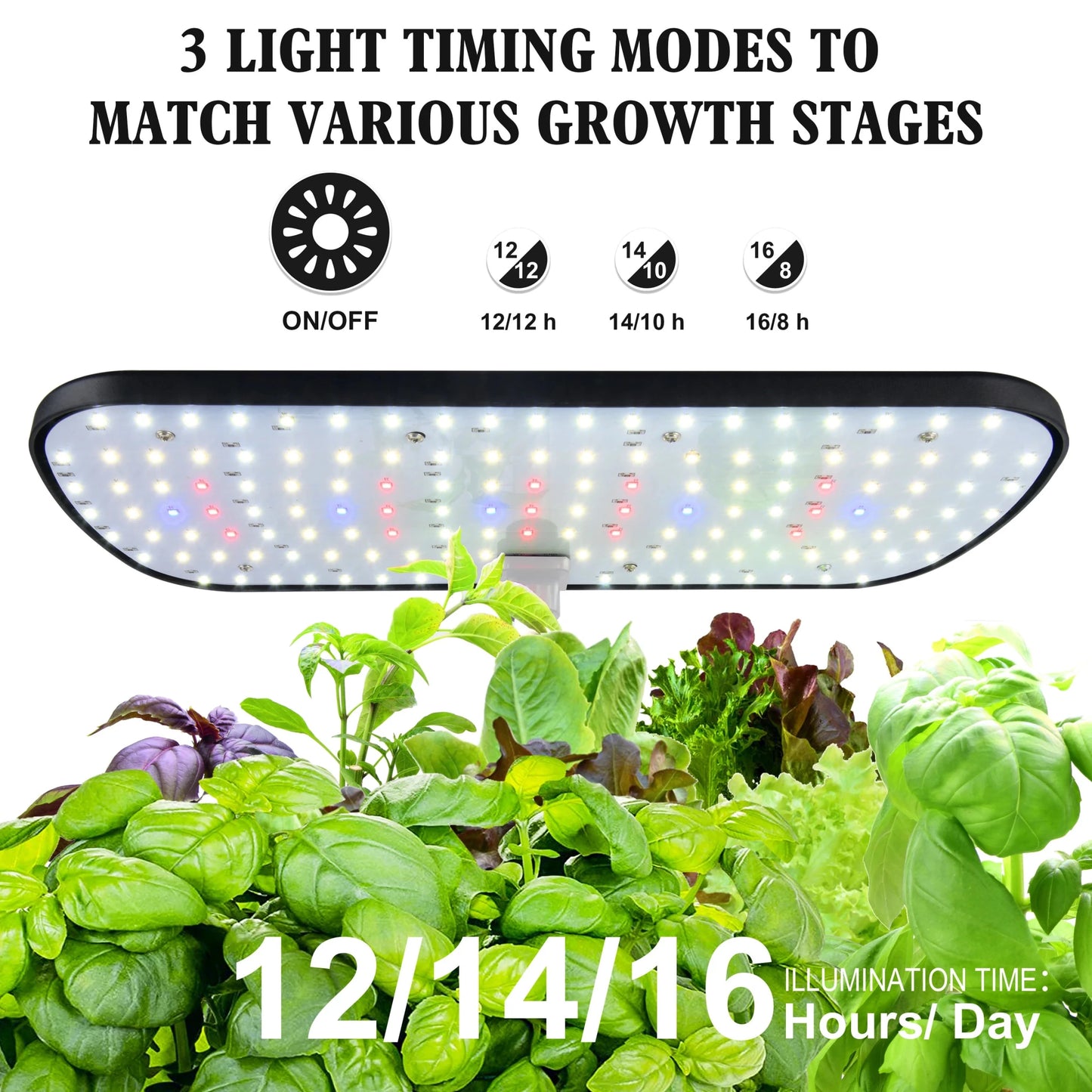 Indoor Herb Garden Hydroponic Kit 12-Pod – Smart LED Grow Light, Auto Ti... — View 5
