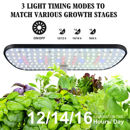 Indoor Herb Garden Hydroponic Kit 12-Pod – Smart LED Grow Light, Auto Ti... — View 5