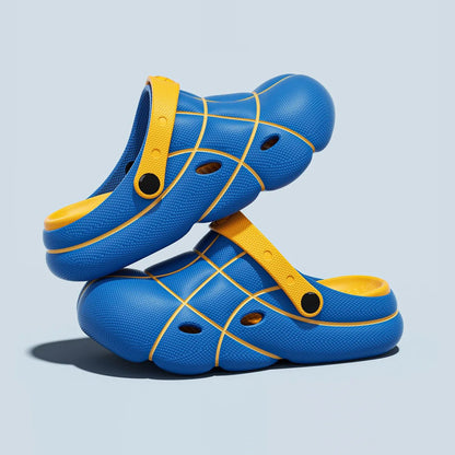 Basketball Design Men's Slides EVA Thick Sole Platform Slippers Sports B... — View 8
