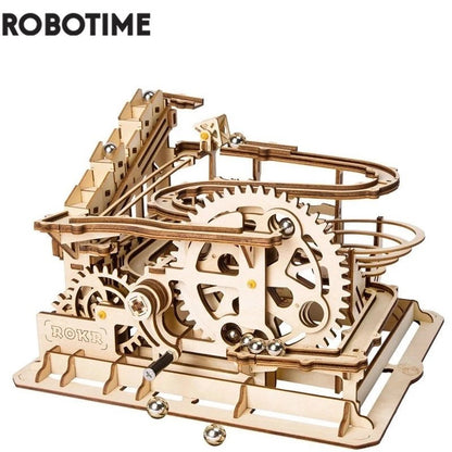 3D Wooden Puzzle Marble Run — DIY Mechanical Model Kit for Adults, Self-... — View 6