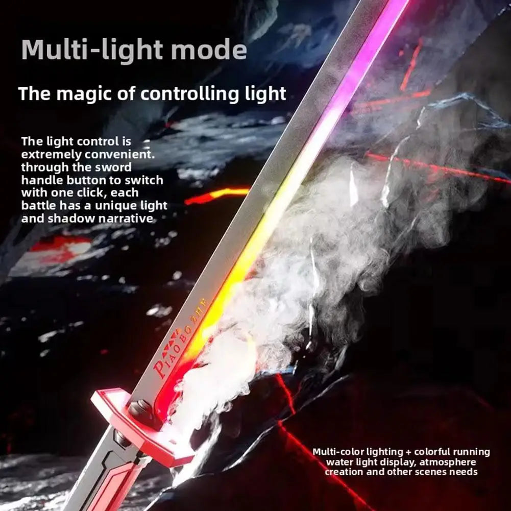 CyberSpark™ LED Streamer Sword | The Ultimate Glowing Blade with Smoke & Spark Effects