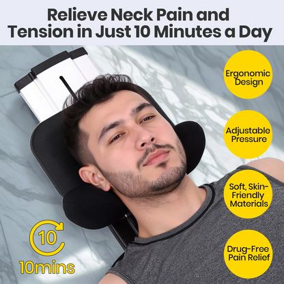 Deluxe Home Cervical Traction Device for Neck Pain Relief and Disk Degeneration Therapy