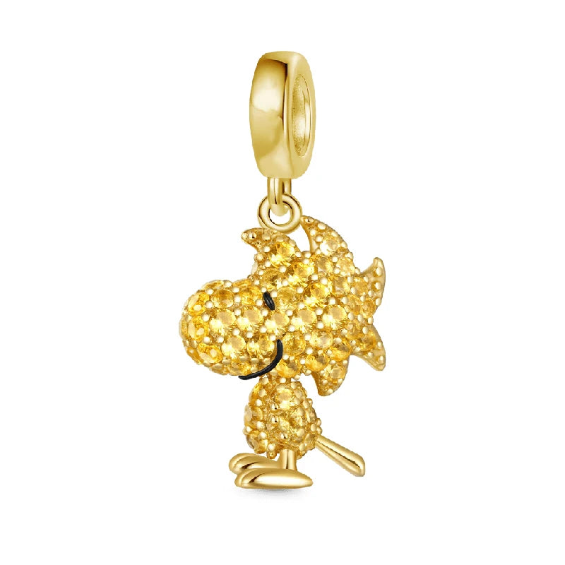 Miniso x Peanuts™ 925 Sterling Silver Snoopy Charm | Popcorn & Watermelon Edition