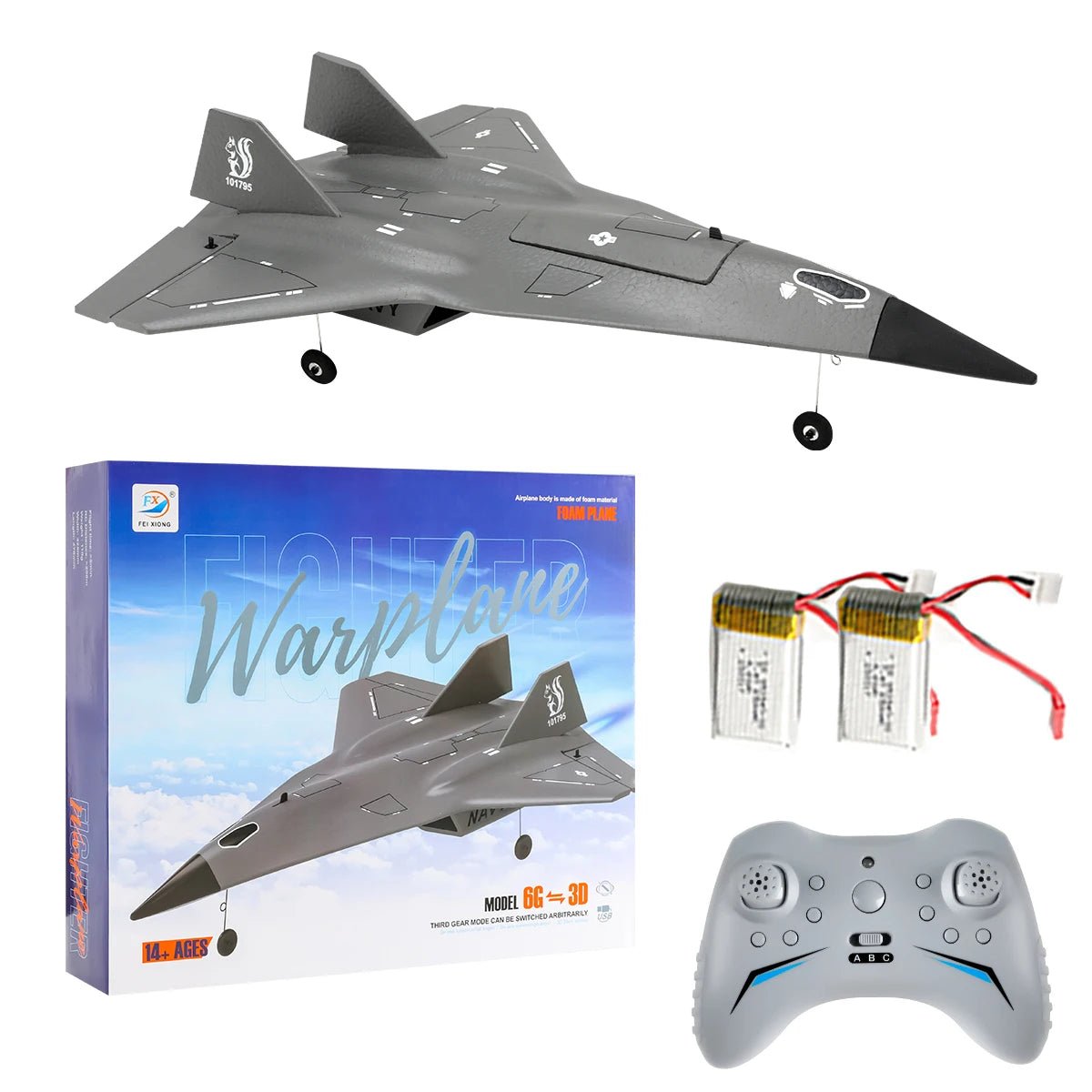 FX9672 "Darkstar" RC Stealth Jet | 4-Channel 2.4G High-Performance Aircraft — Gift Idea