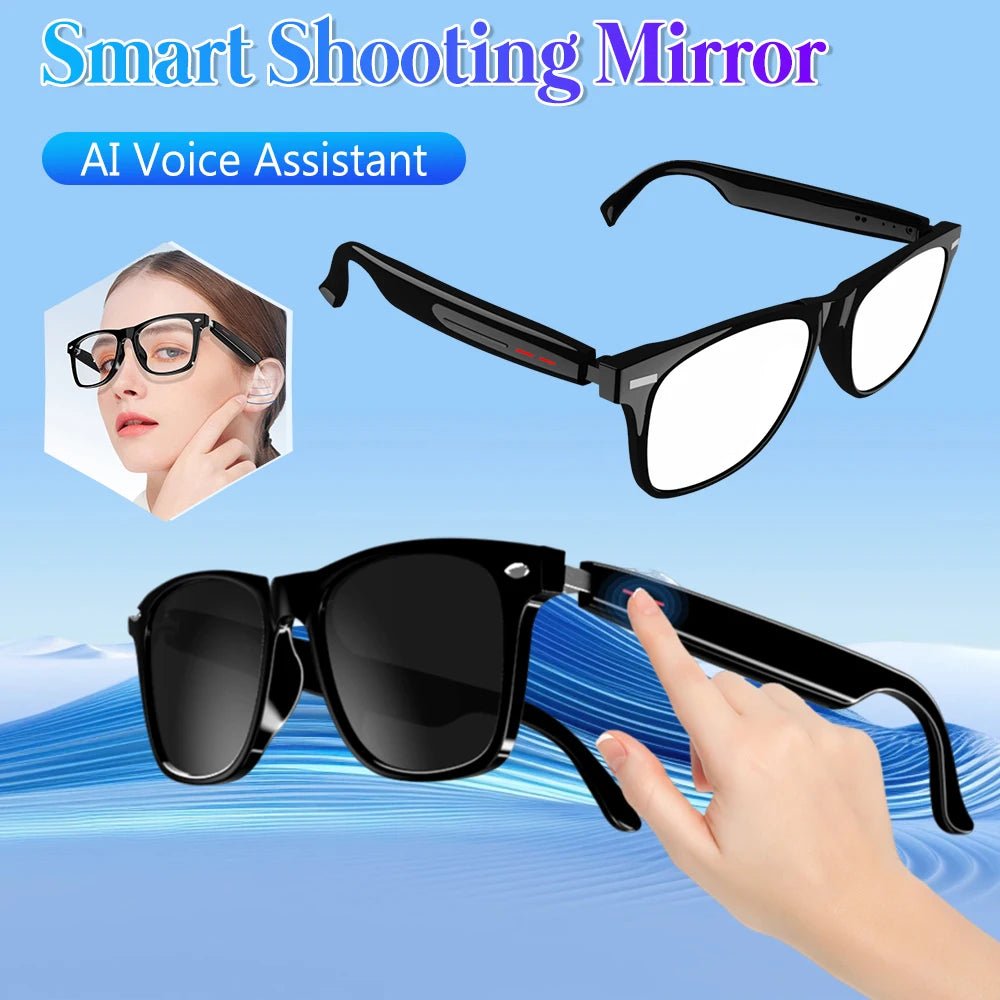 AI Smart Glasses Camera Open-Ear Speaker Voice Assistant UV Sport Sungla... — Gift Idea